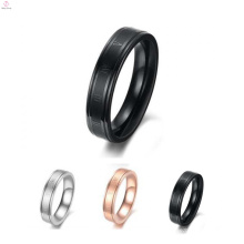 Bague de vente chaude plaqué noir, bague de fiançailles noire, bague de jointure personnalisée